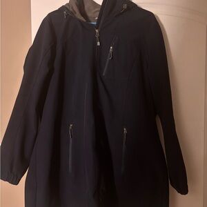 Eddie Bauer Women's Navy Hooded Jacket